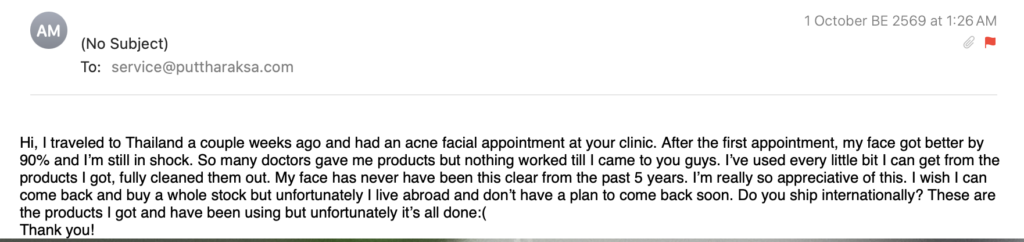 Facial treatment in Bangkok review, Puttharaksa Aesthetic